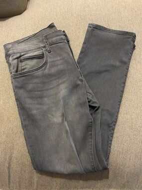 Hudson Jeans Gray Denim Blake Straight Leg Mens Size 34
